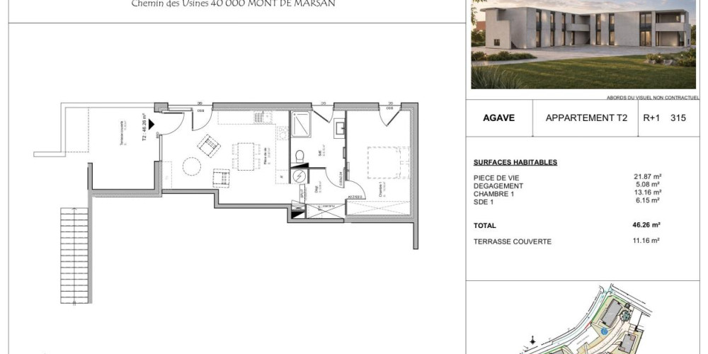 appartement à MONT DE MARSAN (40000)