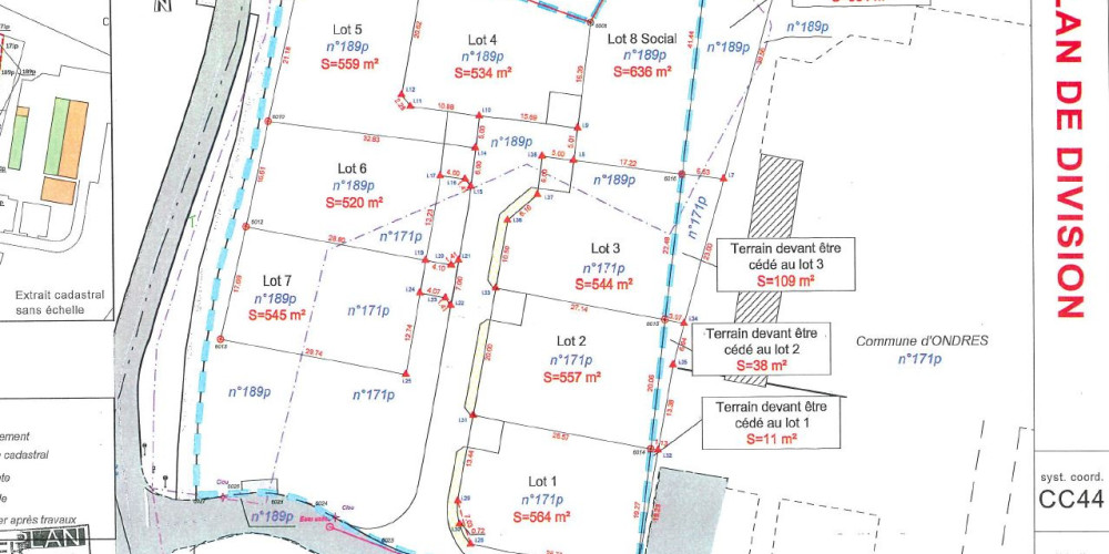 terrain à ONDRES (40440)