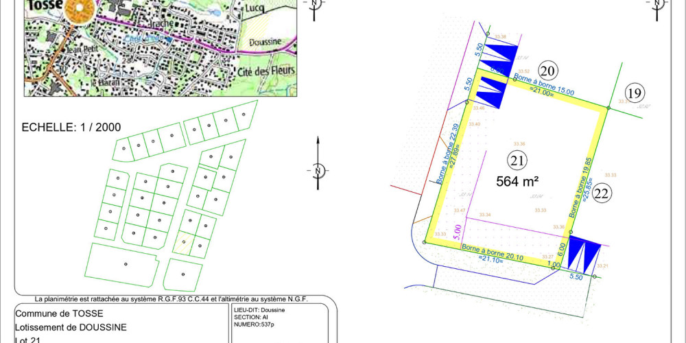 terrain à TOSSE (40230)