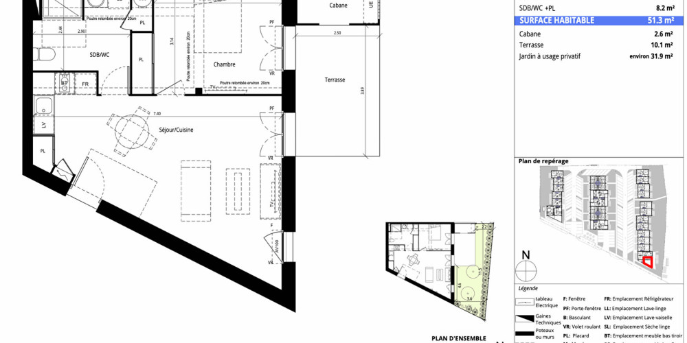 appartement à MESSANGES (40660)