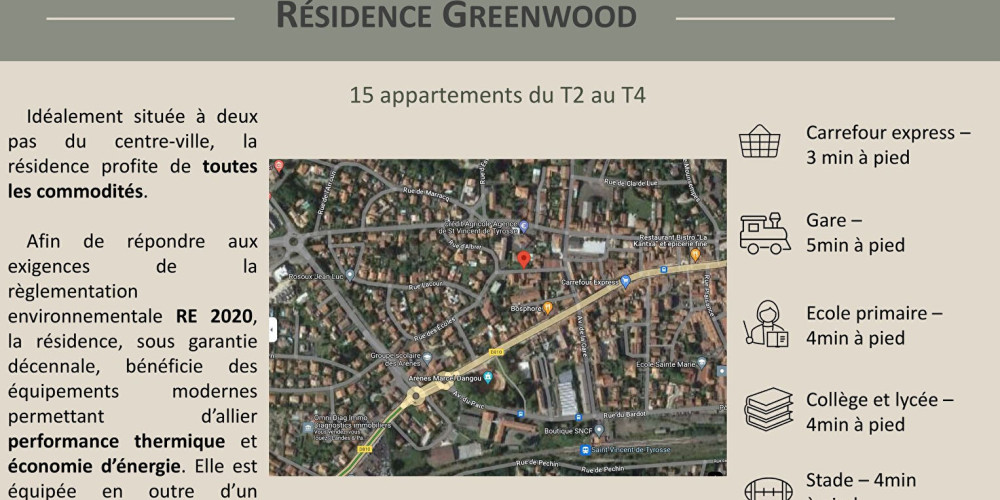 appartement à ST VINCENT DE TYROSSE (40230)