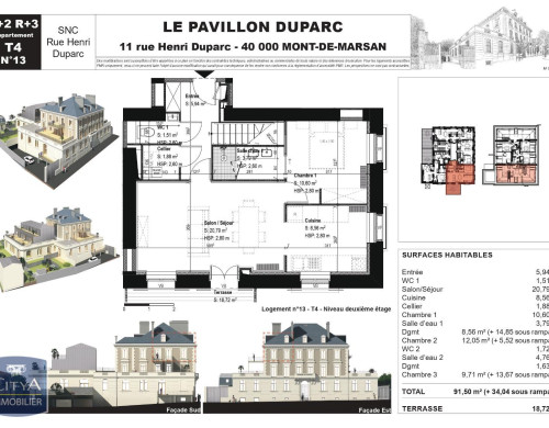 appartement  MONT DE MARSAN