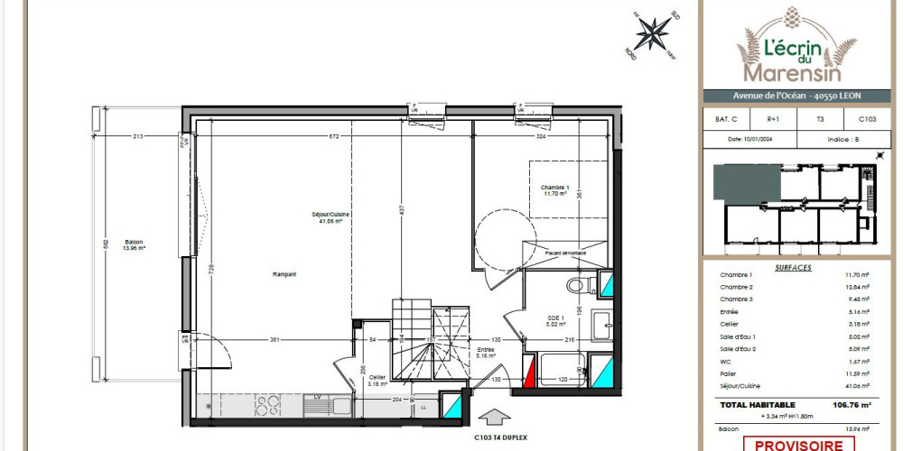 appartement à LEON (40550)