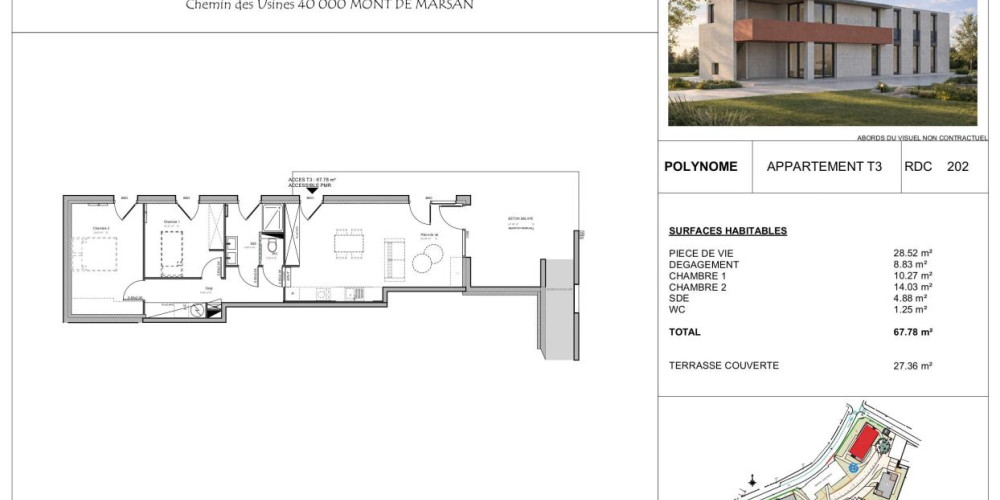 appartement à MONT DE MARSAN (40000)
