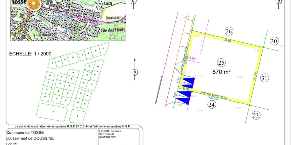 terrain à TOSSE (40230)