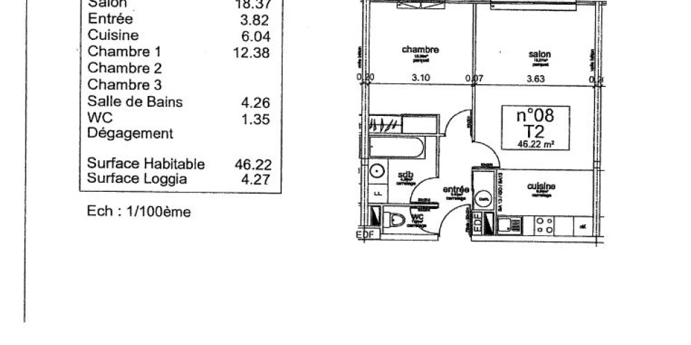 appartement à ST PAUL LES DAX (40990)