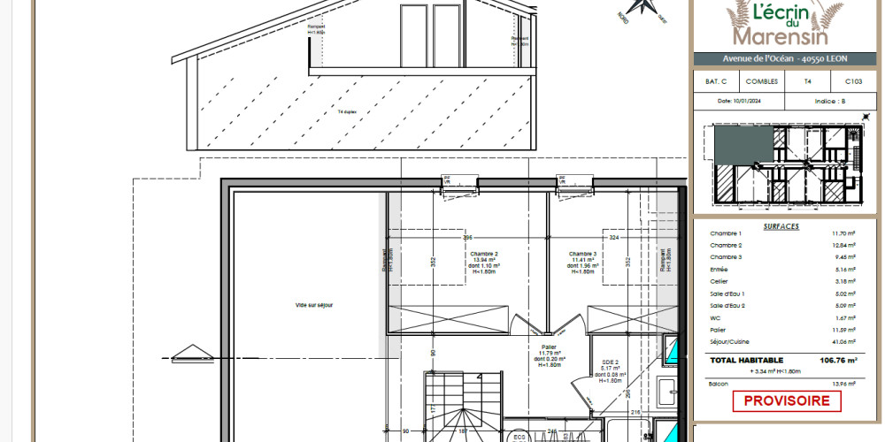 appartement à LEON (40550)