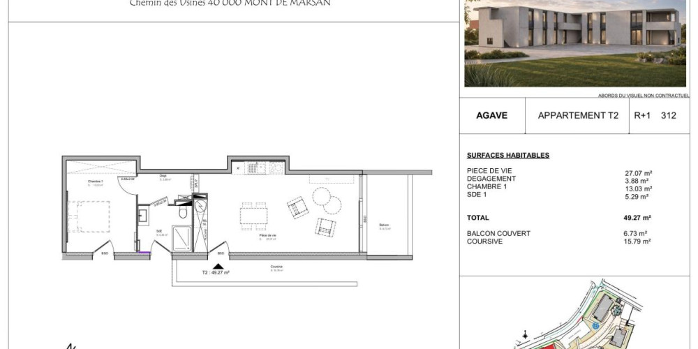 appartement à MONT DE MARSAN (40000)