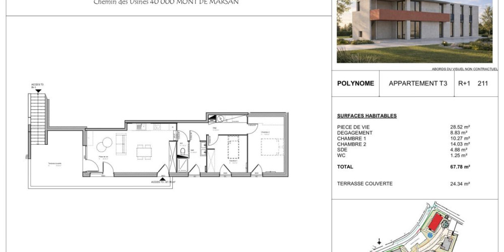 appartement à MONT DE MARSAN (40000)