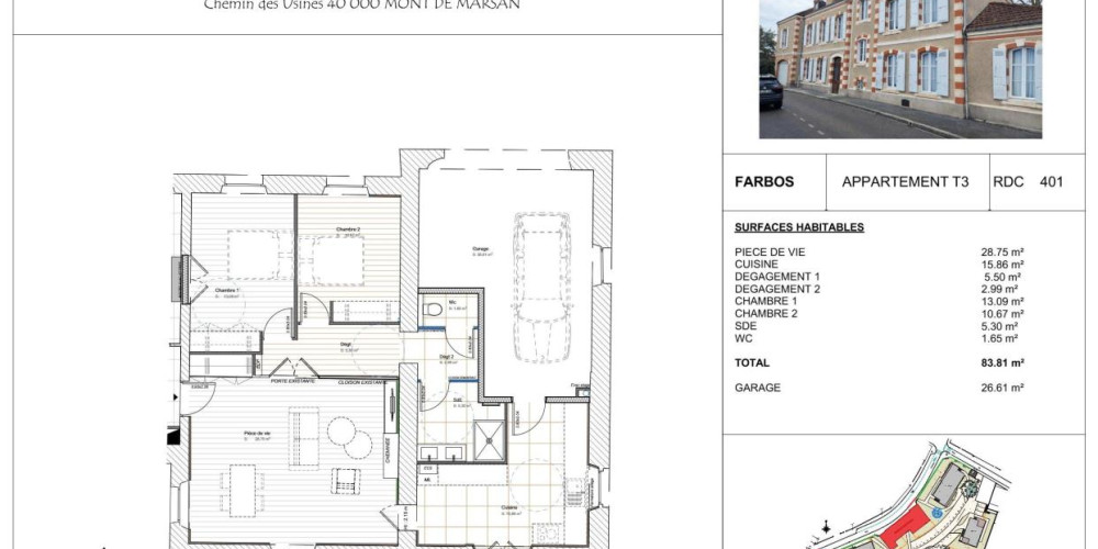 appartement à MONT DE MARSAN (40000)