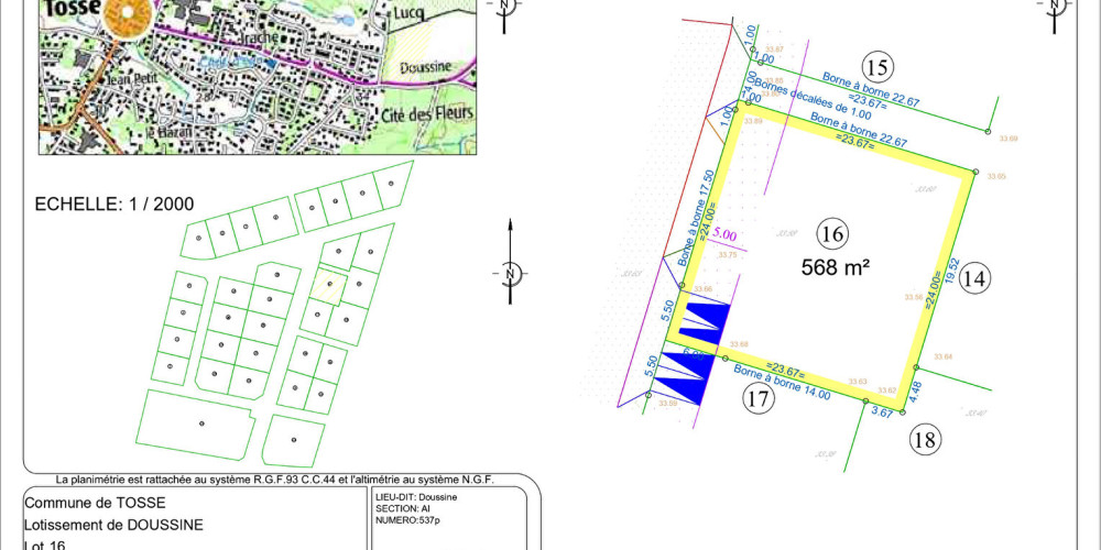 terrain à TOSSE (40230)