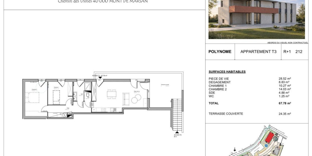 appartement à MONT DE MARSAN (40000)