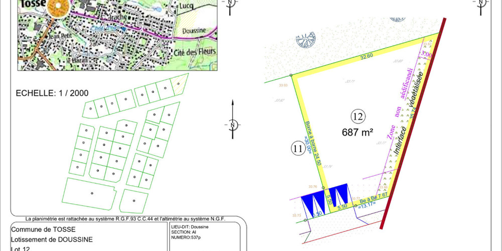 terrain à TOSSE (40230)