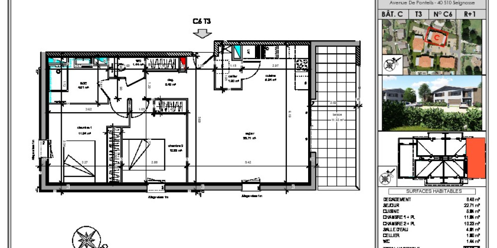 appartement à SEIGNOSSE (40510)