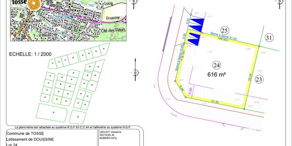 terrain à TOSSE (40230)